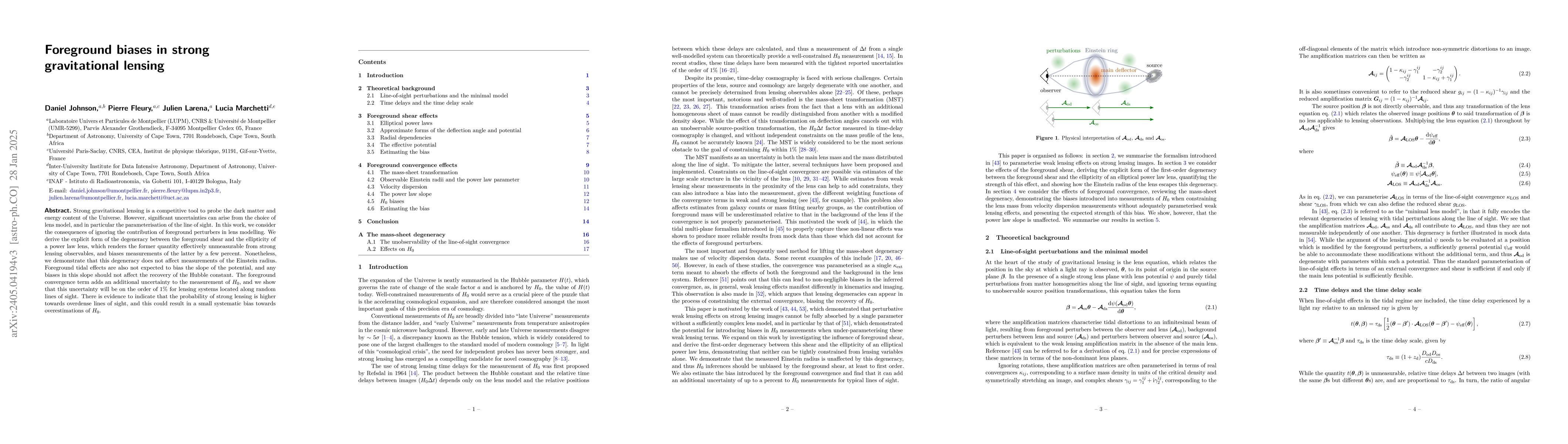 Thumbnail for Foreground biases in strong gravitational lensing
