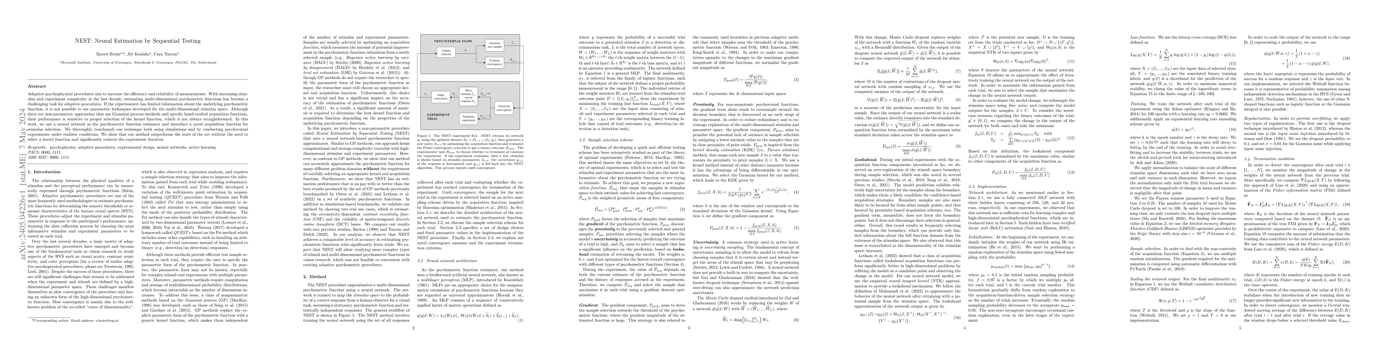 Thumbnail for NEST: Neural Estimation by Sequential Testing