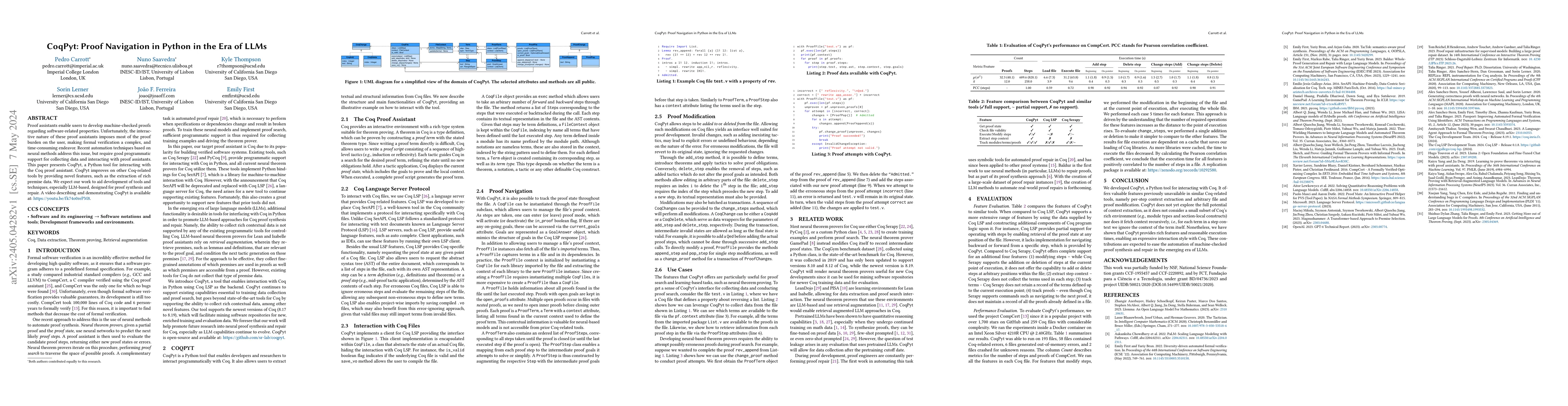 Thumbnail for CoqPyt: Proof Navigation in Python in the Era of LLMs