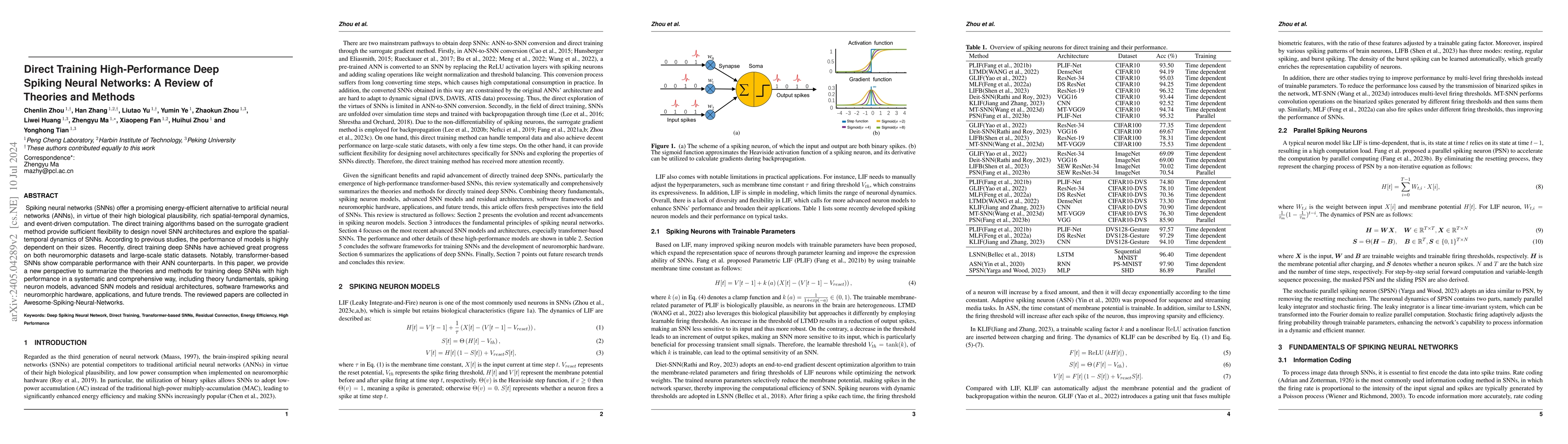 Thumbnail for Direct Training High-Performance Deep Spiking Neural Networks: A Review
  of Theories and Methods