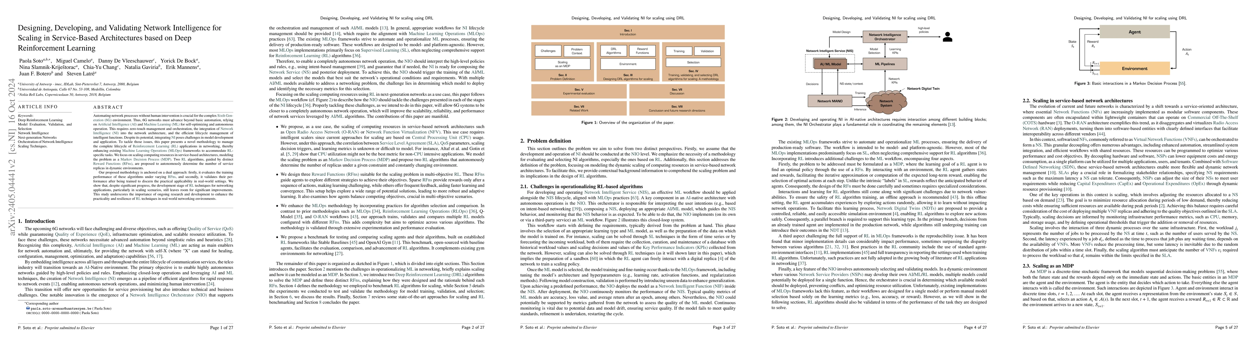 Thumbnail for Designing, Developing, and Validating Network Intelligence for Scaling
  in Service-Based Architectures based on Deep Reinforcement Learning
