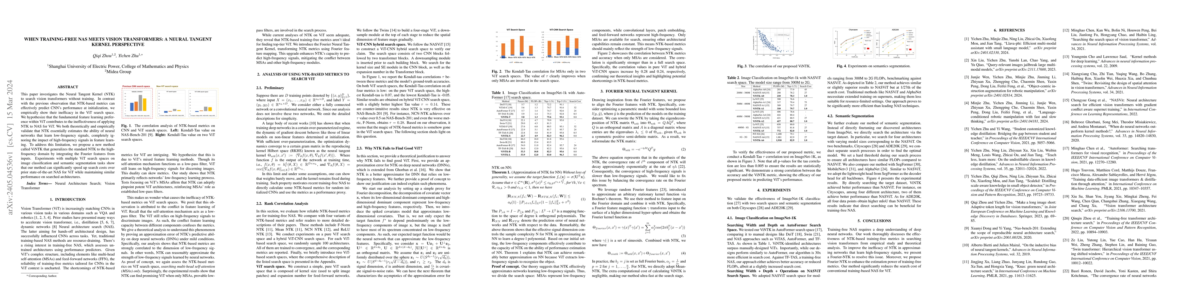 Thumbnail for When Training-Free NAS Meets Vision Transformer: A Neural Tangent Kernel
  Perspective