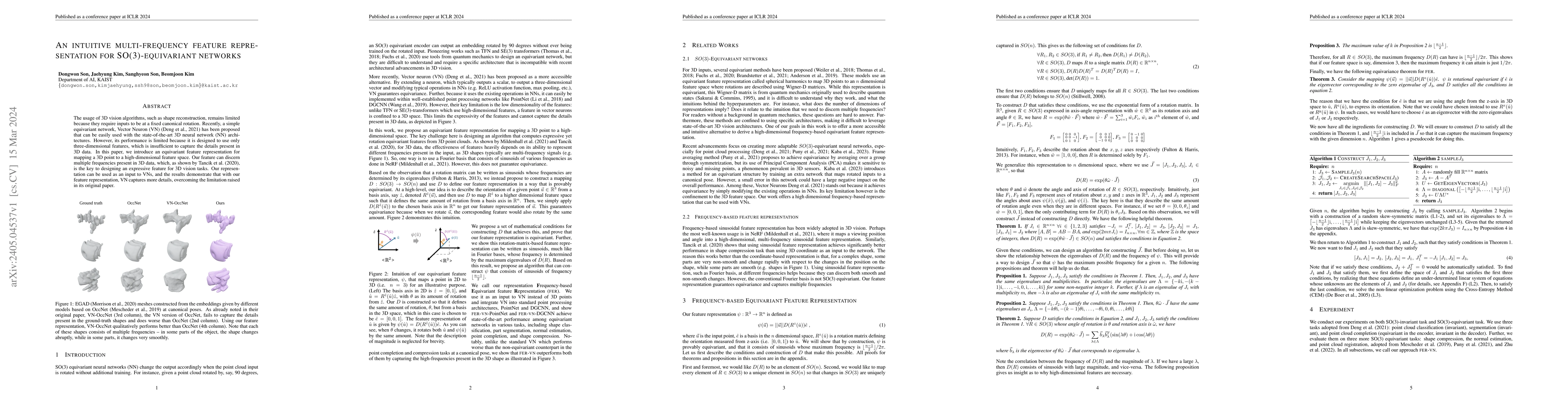 Thumbnail for An intuitive multi-frequency feature representation for
  SO(3)-equivariant networks