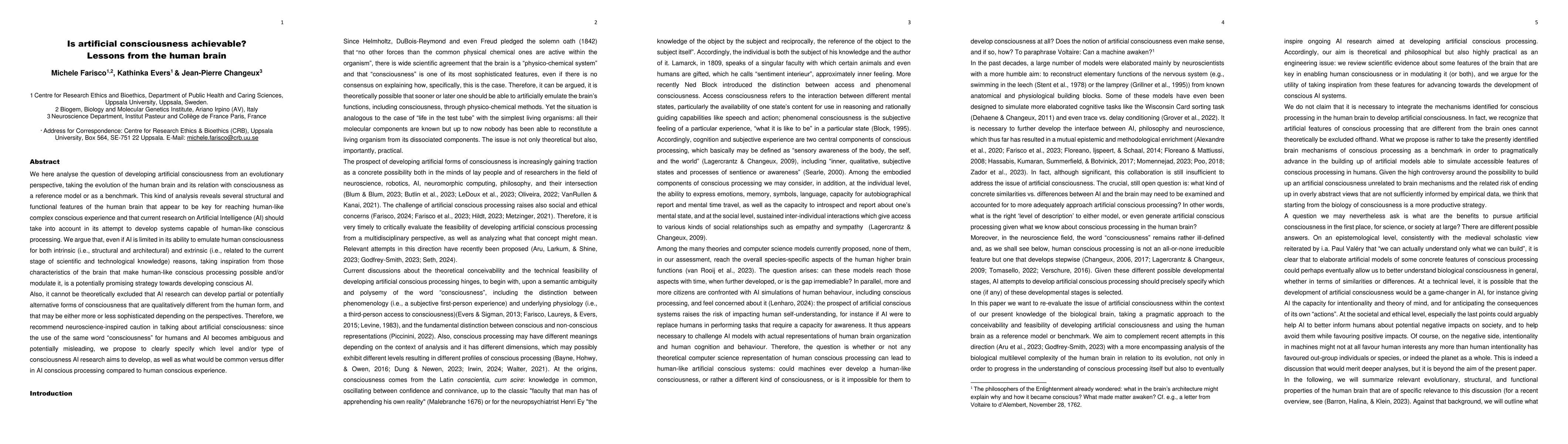 Thumbnail for Is artificial consciousness achievable? Lessons from the human brain