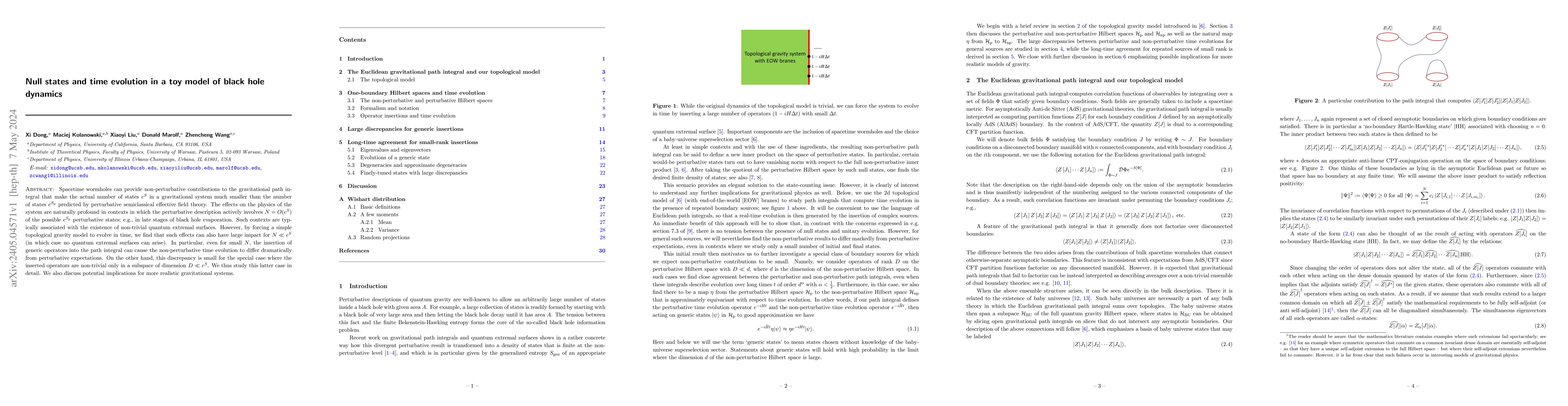 Thumbnail for Null states and time evolution in a toy model of black hole dynamics
