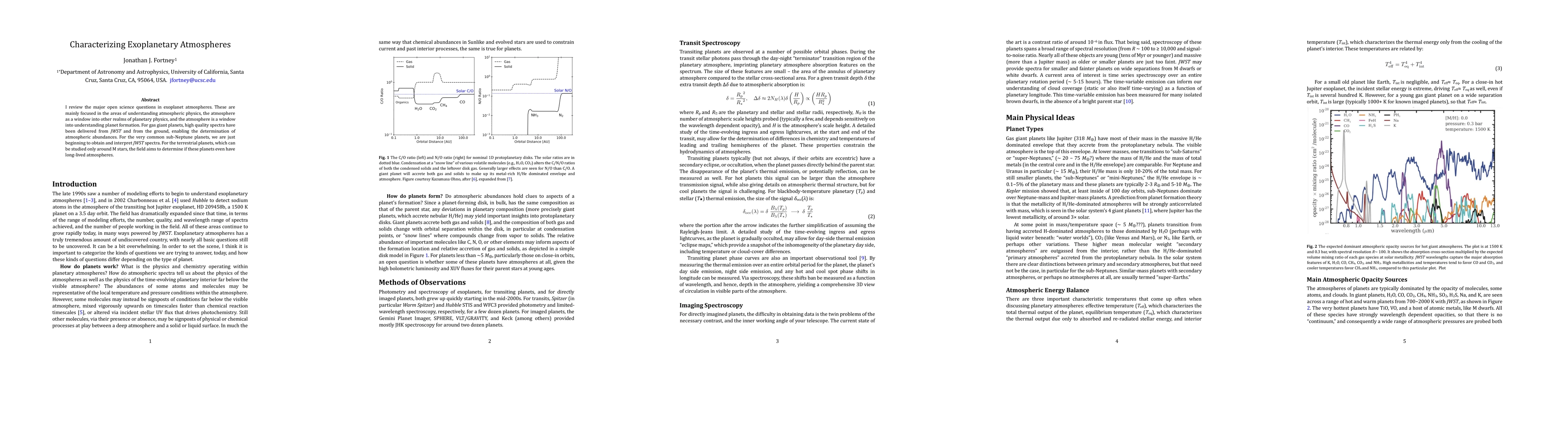 Thumbnail for Characterizing Exoplanetary Atmospheres: New Views on Exoplanet
  Composition and Chemistry
