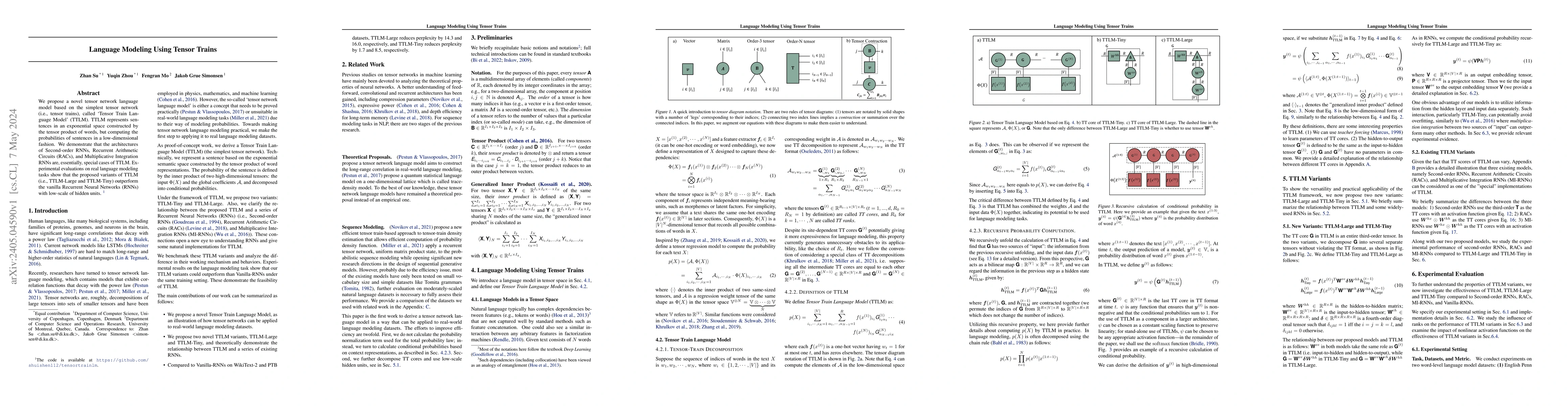 Thumbnail for Language Modeling Using Tensor Trains