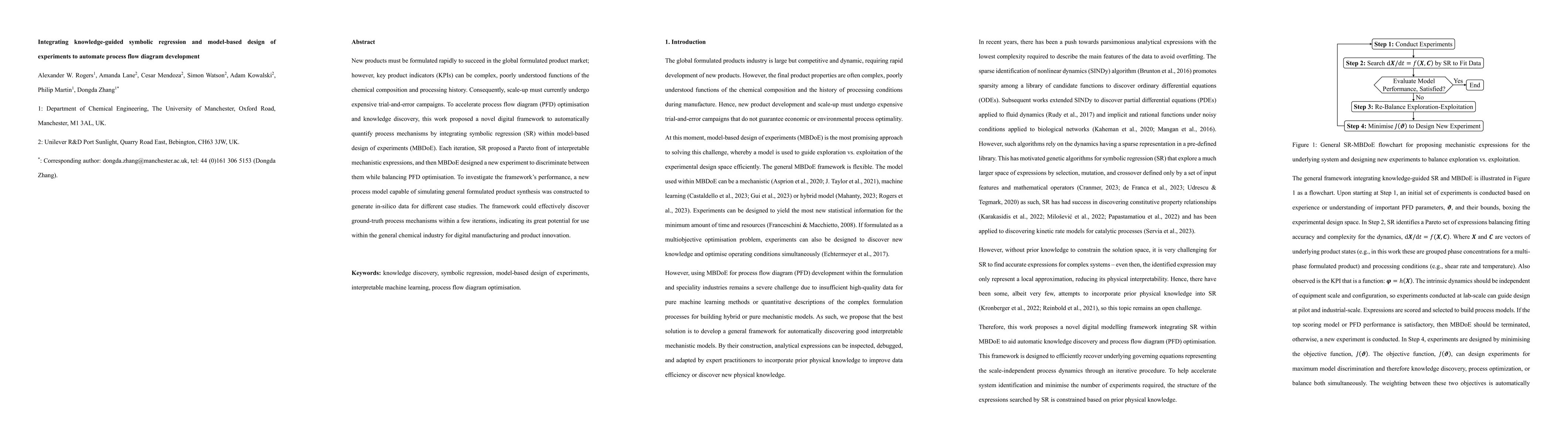 Thumbnail for Integrating knowledge-guided symbolic regression and model-based design
  of experiments to automate process flow diagram development