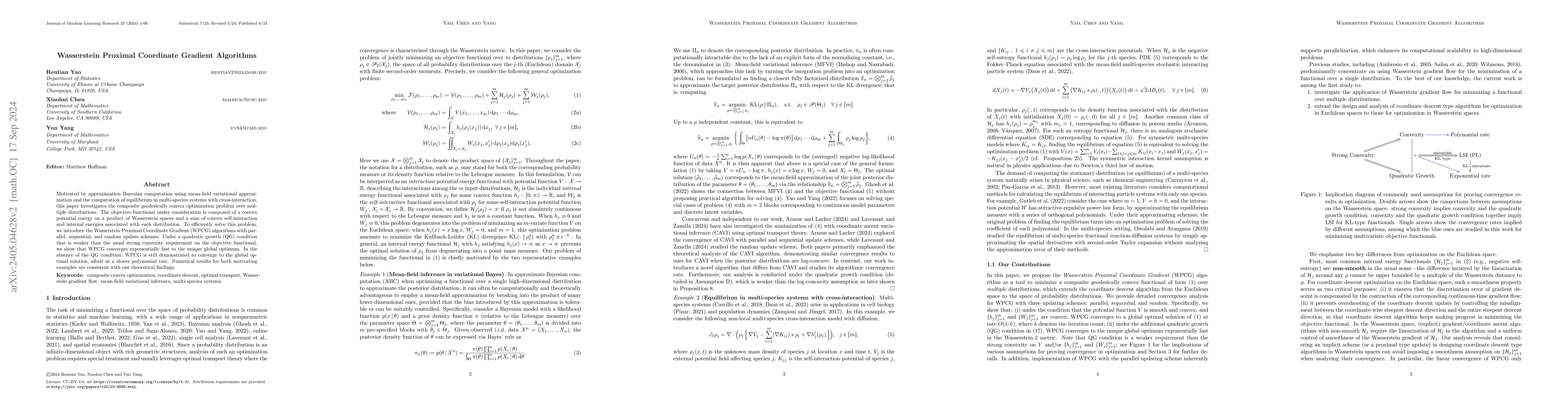 Thumbnail for Wasserstein Proximal Coordinate Gradient Algorithms