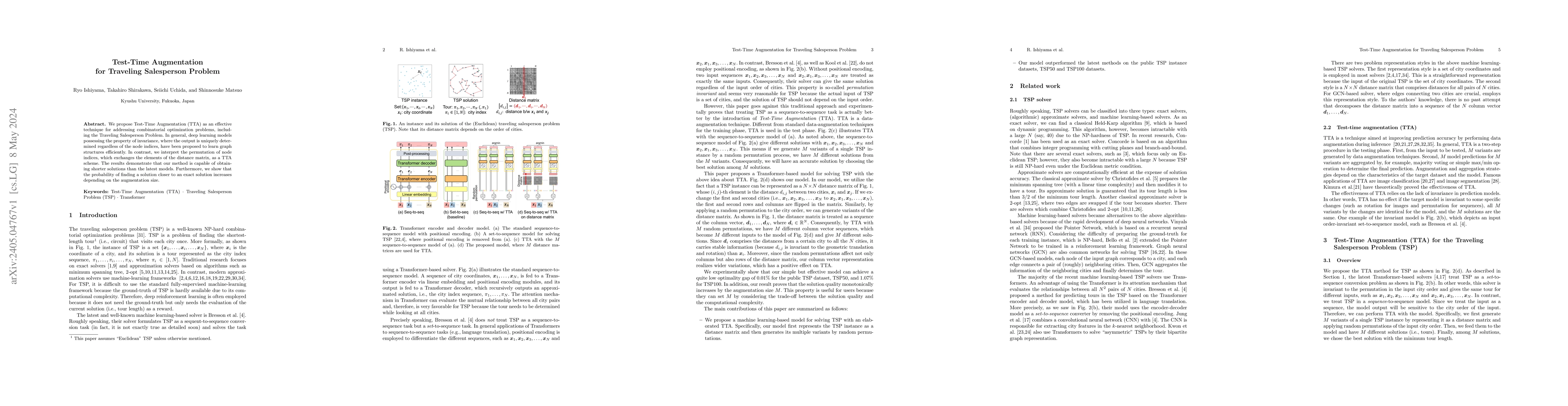 Thumbnail for Test-Time Augmentation for Traveling Salesperson Problem
