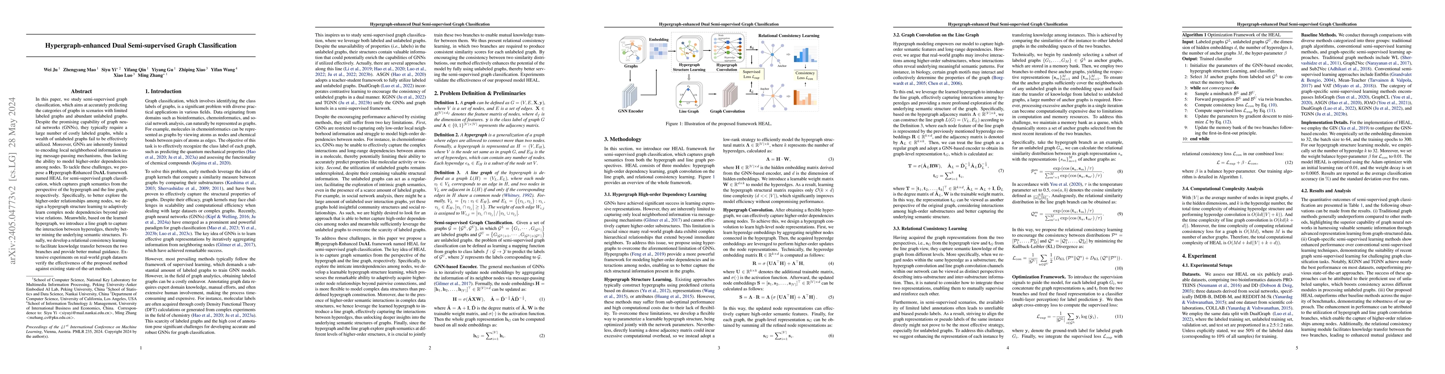 Thumbnail for Hypergraph-enhanced Dual Semi-supervised Graph Classification