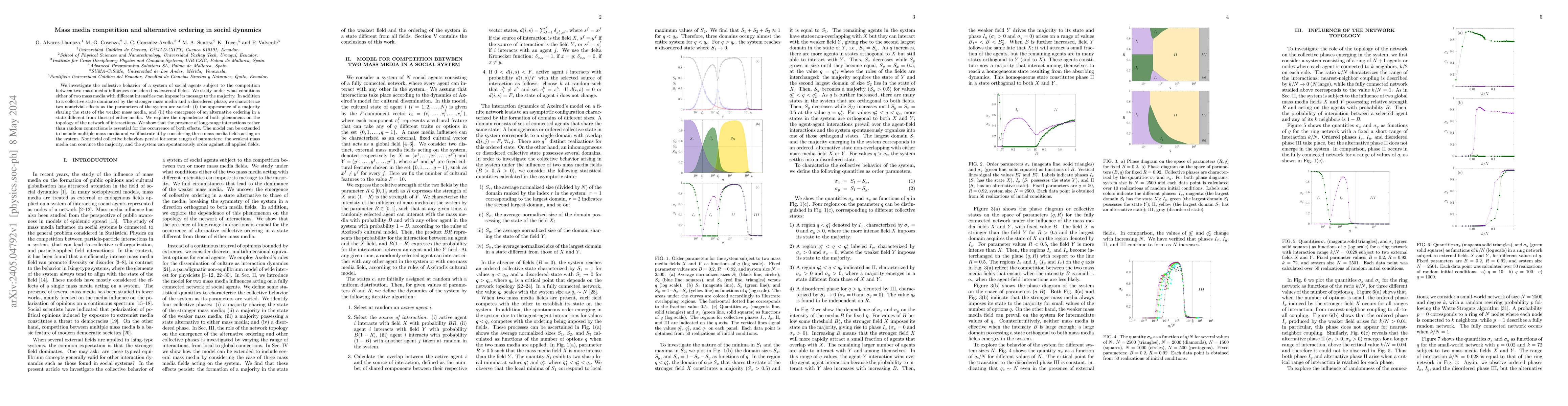 Thumbnail for Mass media competition and alternative ordering in social dynamics