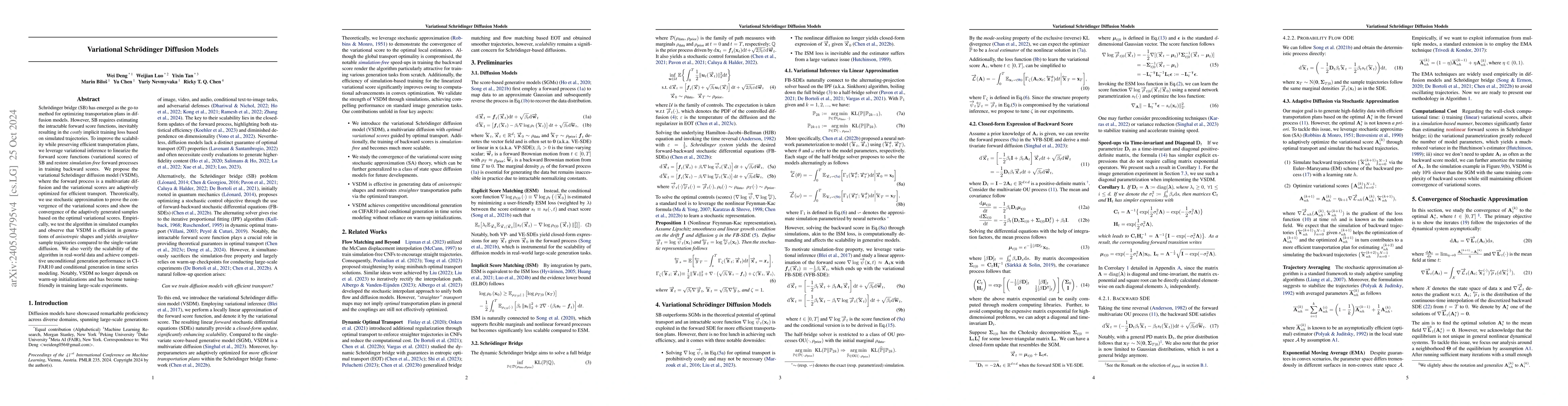 Thumbnail for Variational Schrödinger Diffusion Models