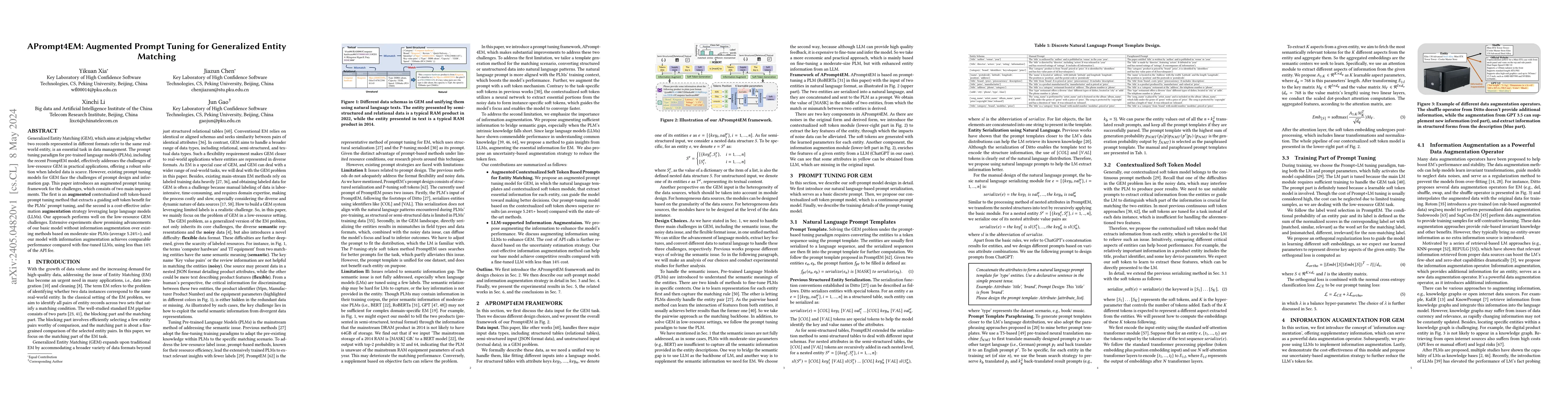Thumbnail for APrompt4EM: Augmented Prompt Tuning for Generalized Entity Matching
