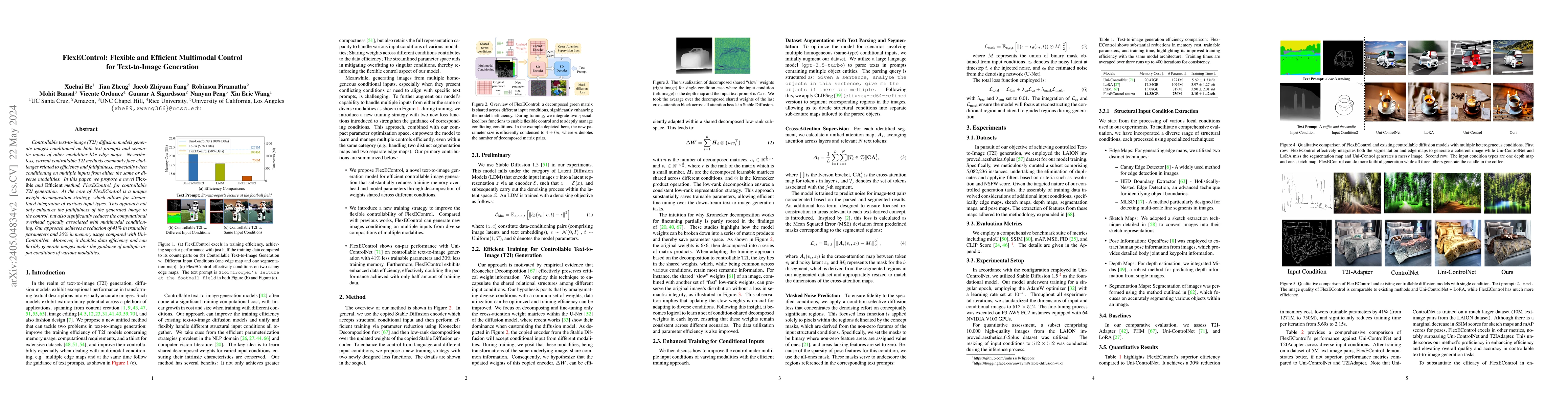 Thumbnail for FlexEControl: Flexible and Efficient Multimodal Control for
  Text-to-Image Generation
