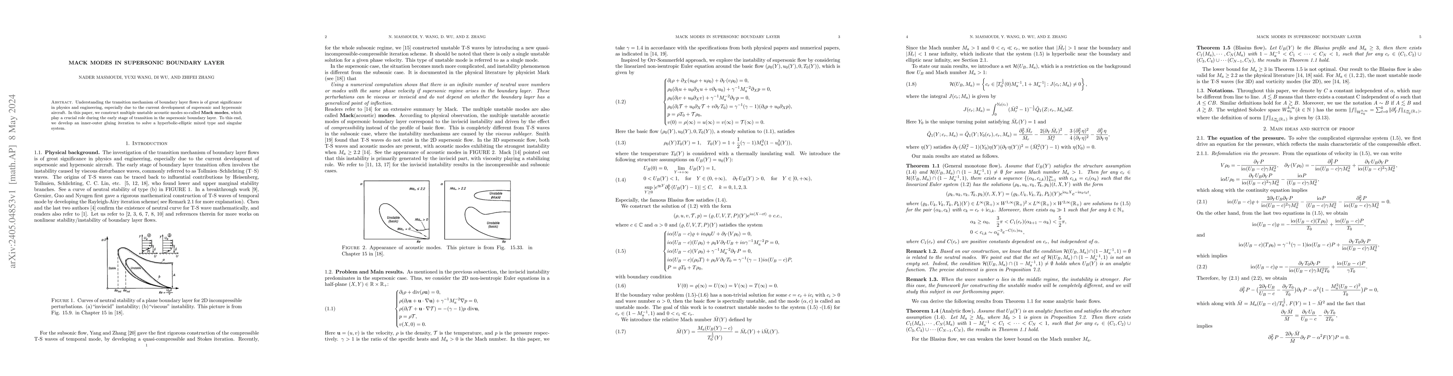Thumbnail for Mack modes in supersonic boundary layer