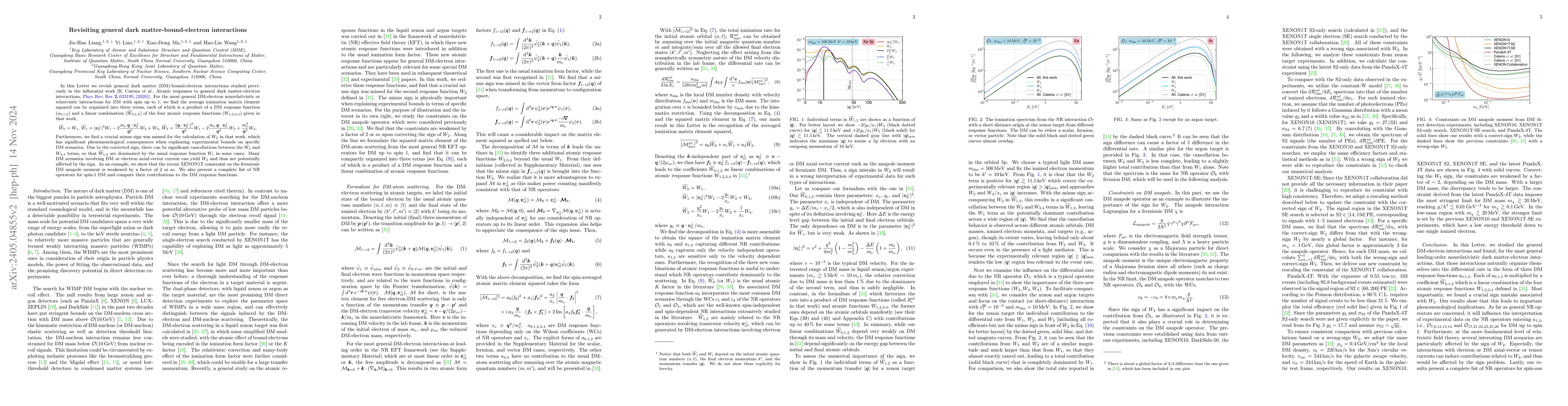 Thumbnail for Revisiting general dark matter-bound-electron interactions
