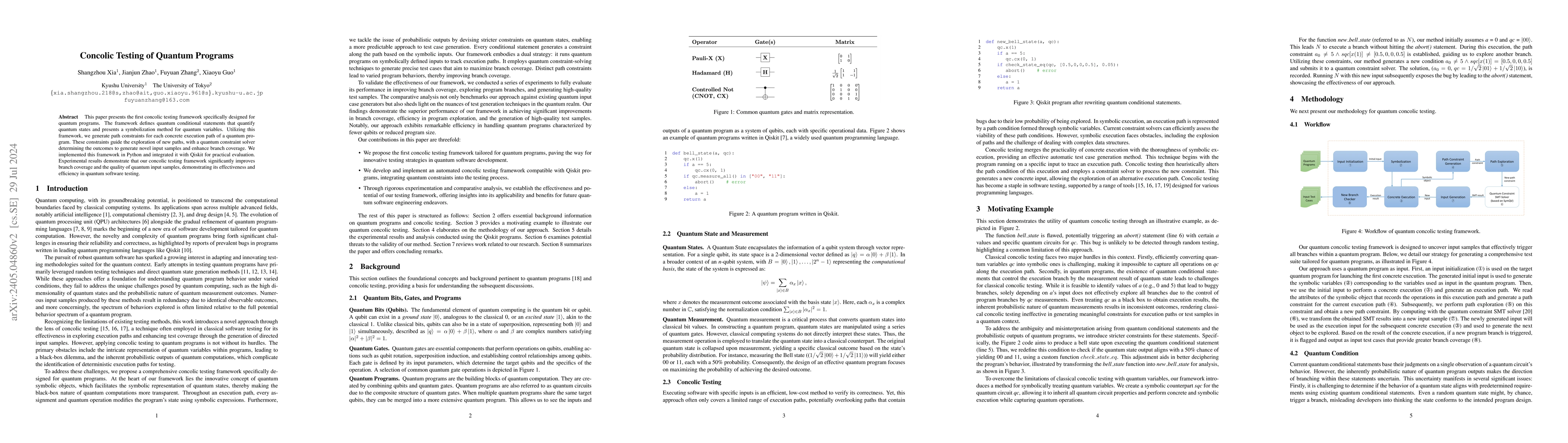 Thumbnail for Concolic Testing of Quantum Programs