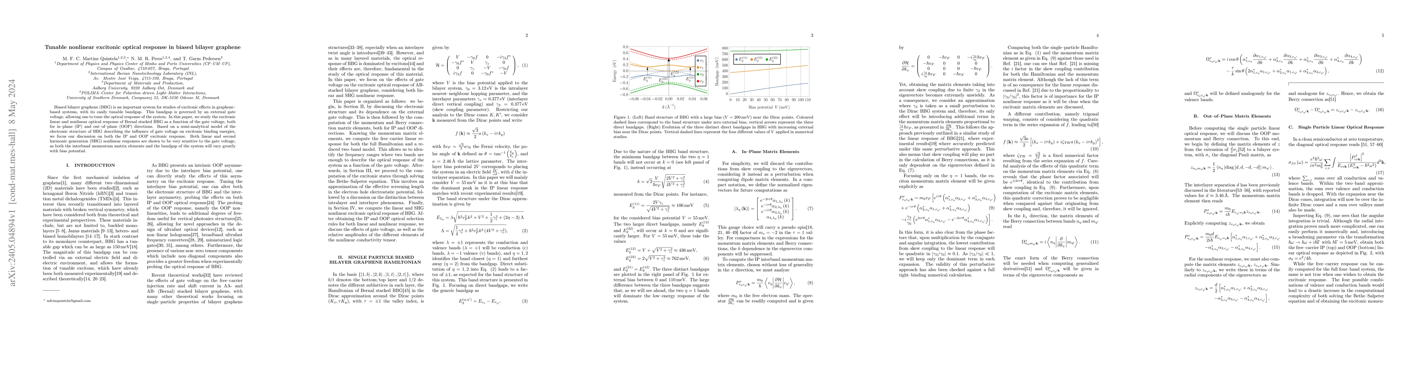 Thumbnail for Tunable nonlinear excitonic optical response in biased bilayer graphene