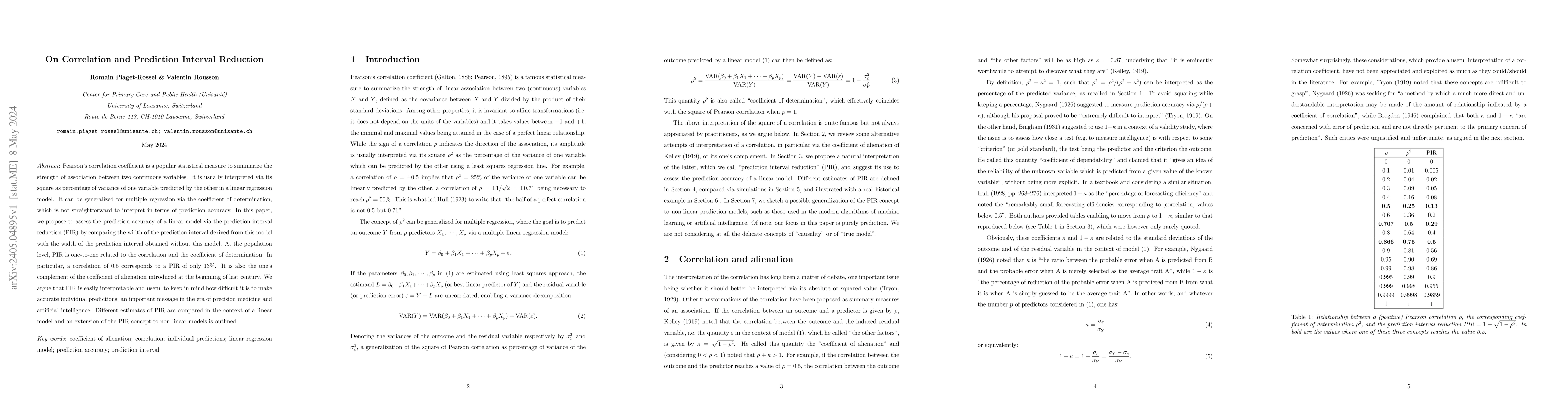 Thumbnail for On Correlation and Prediction Interval Reduction
