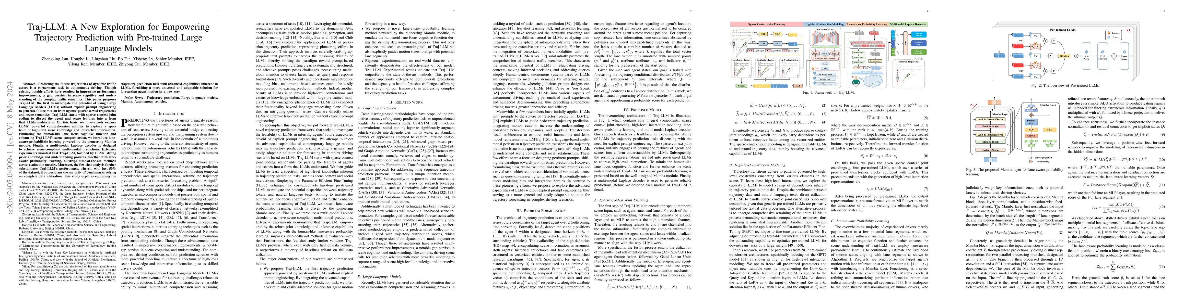 Thumbnail for Traj-LLM: A New Exploration for Empowering Trajectory Prediction with
  Pre-trained Large Language Models