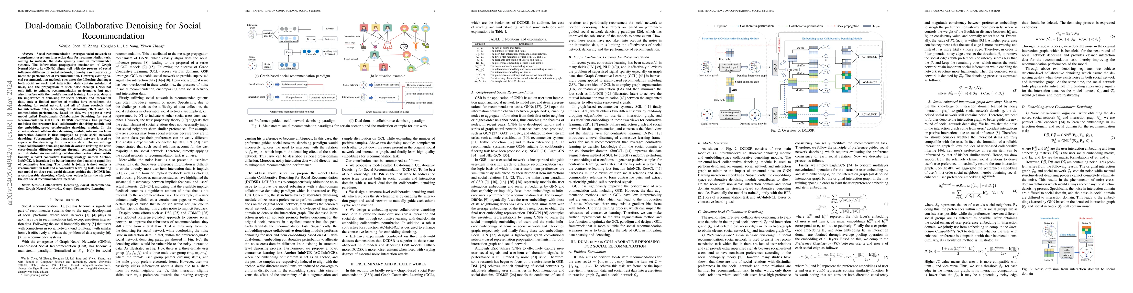 Thumbnail for Dual-domain Collaborative Denoising for Social Recommendation