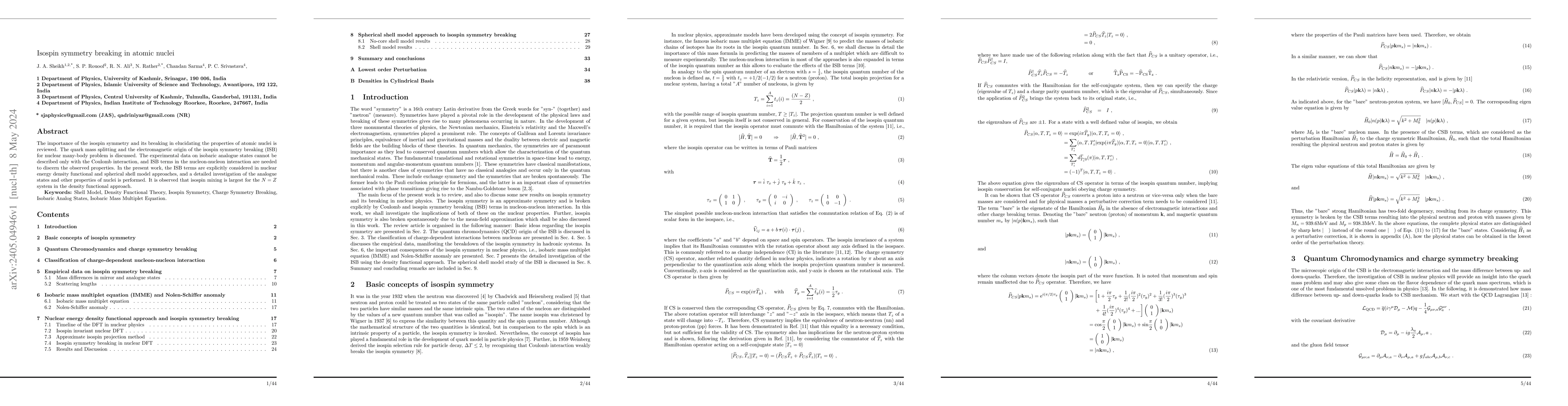 Thumbnail for Isospin symmetry breaking in atomic nuclei