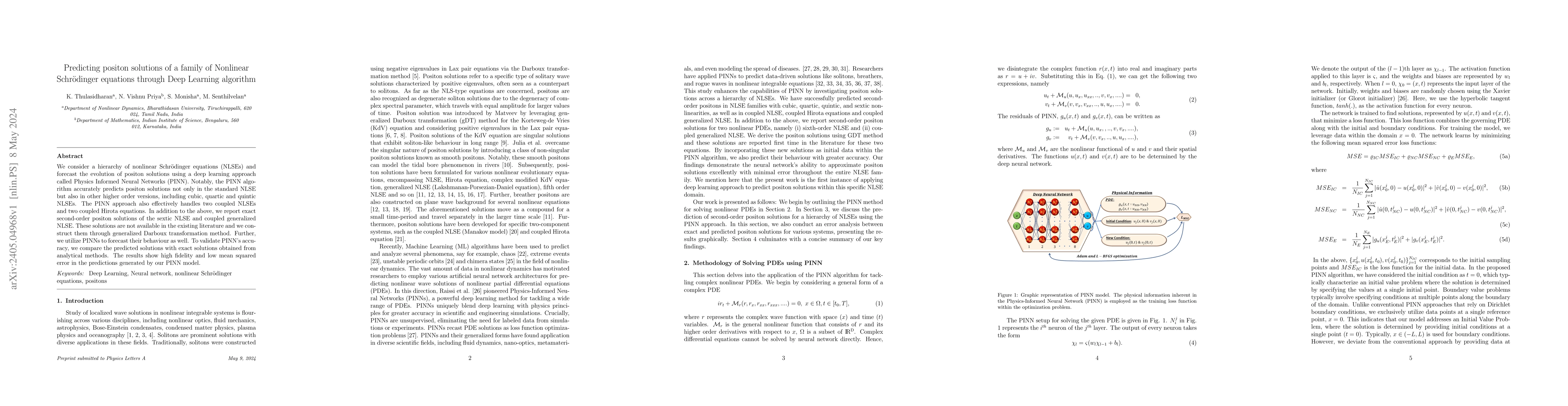 Thumbnail for Predicting positon solutions of a family of Nonlinear Schr\"{o}dinger
  equations through Deep Learning algorithm