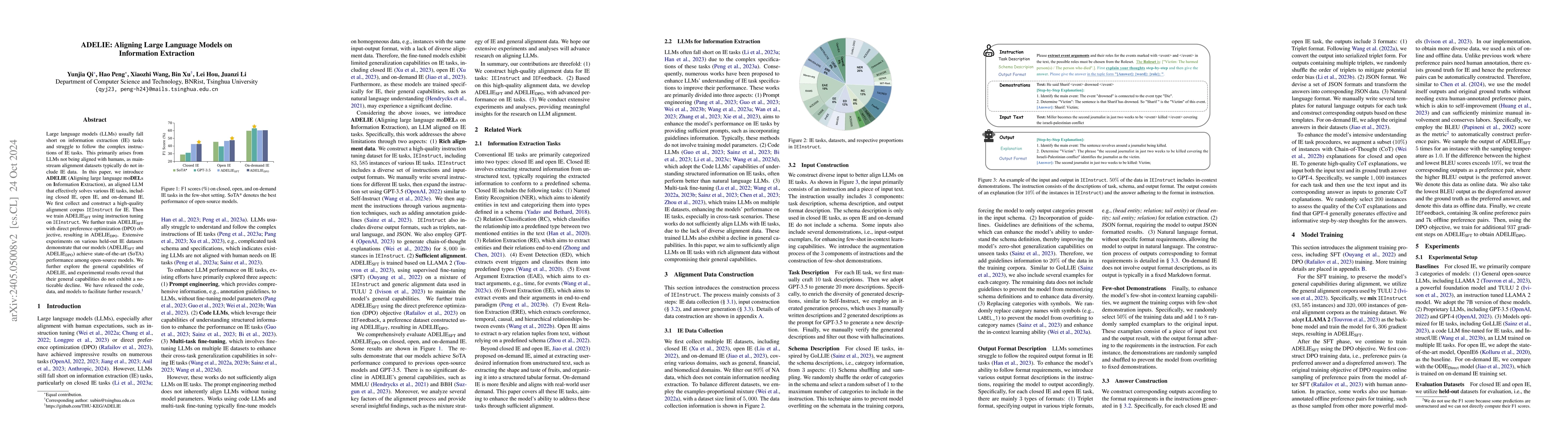 Thumbnail for ADELIE: Aligning Large Language Models on Information Extraction