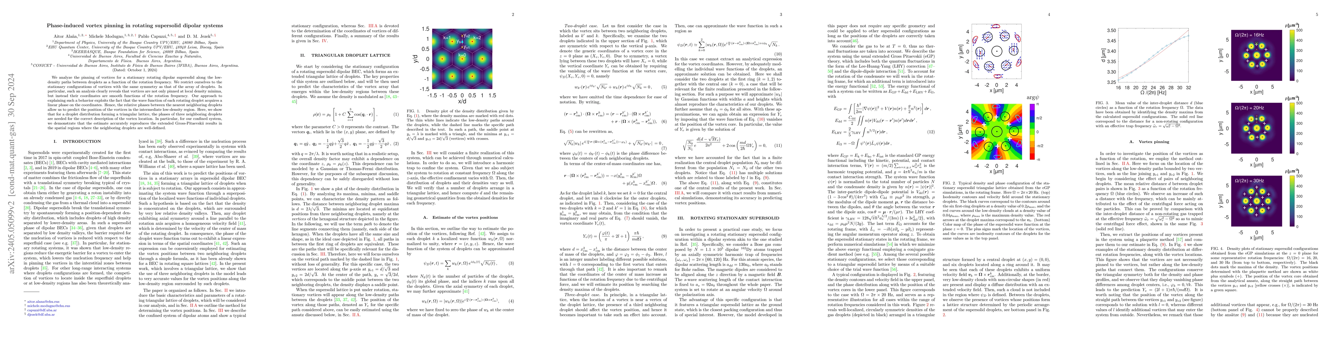 Thumbnail for Phase-induced vortex pinning in rotating supersolid dipolar systems