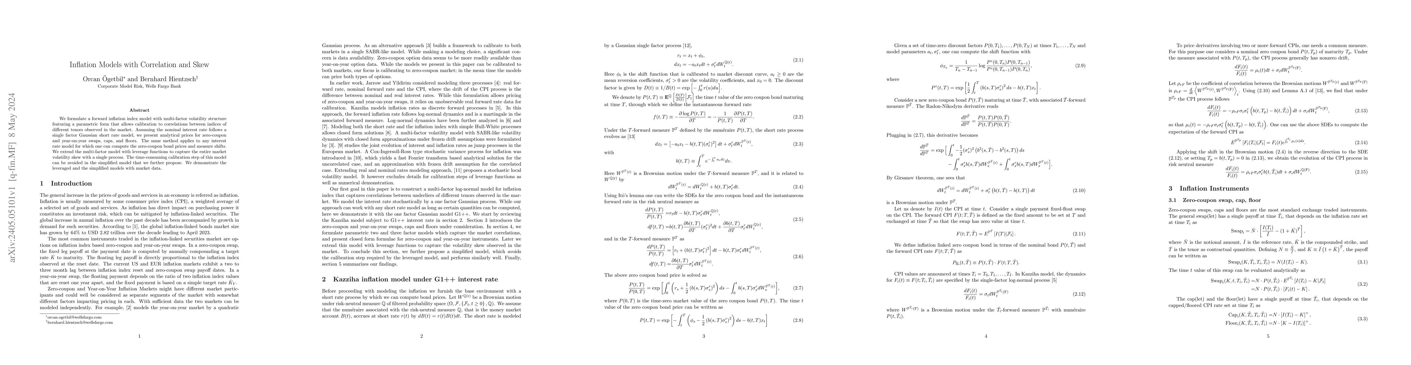 Thumbnail for Inflation Models with Correlation and Skew