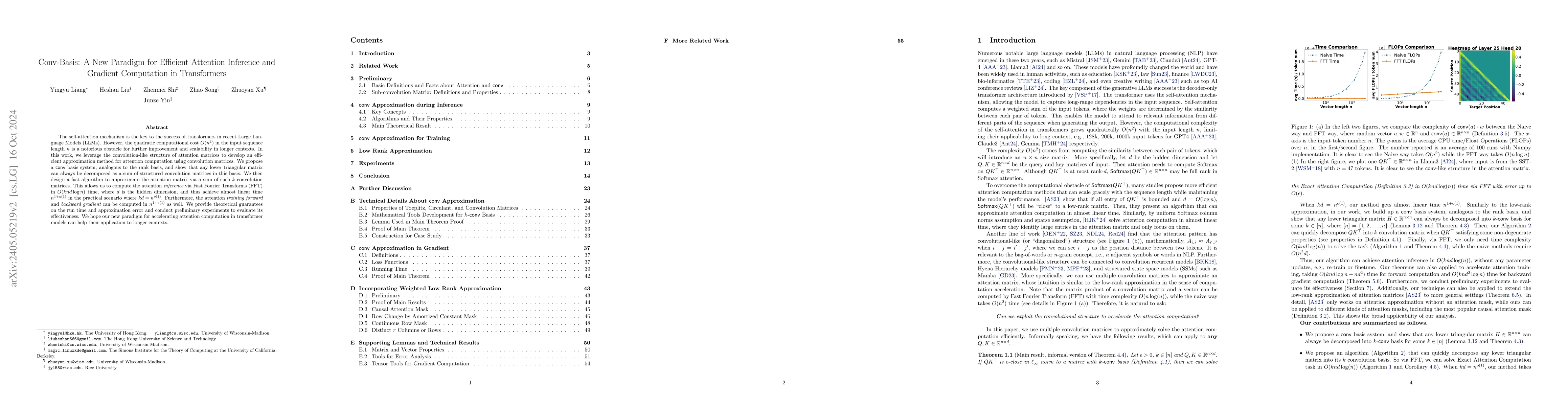 Thumbnail for Conv-Basis: A New Paradigm for Efficient Attention Inference and
  Gradient Computation in Transformers