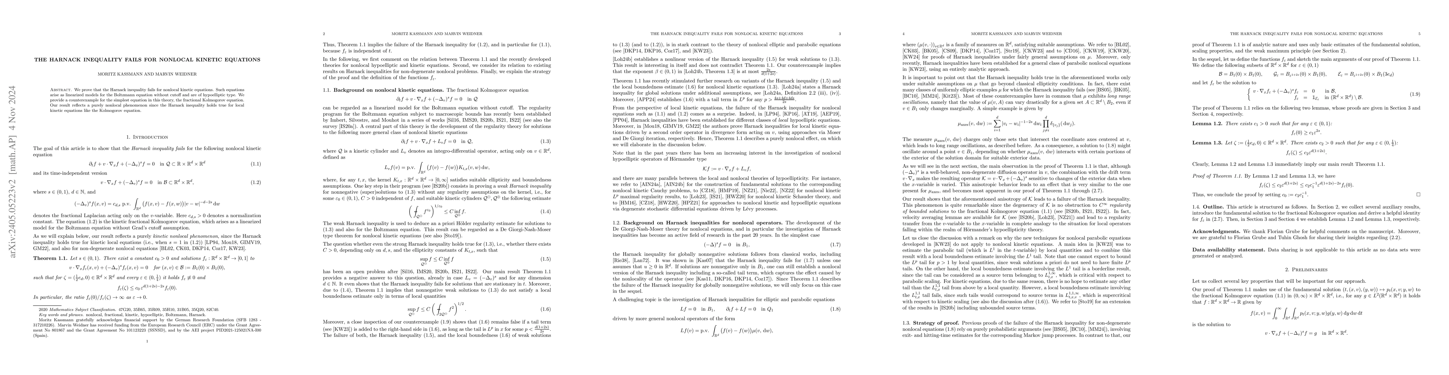 Thumbnail for The Harnack inequality fails for nonlocal kinetic equations