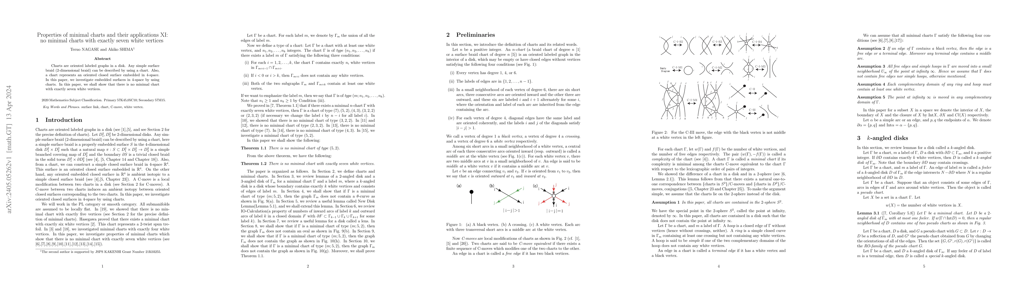 Thumbnail for Properties of minimal charts and their applications XI: no minimal
  charts with exactly seven white vertices