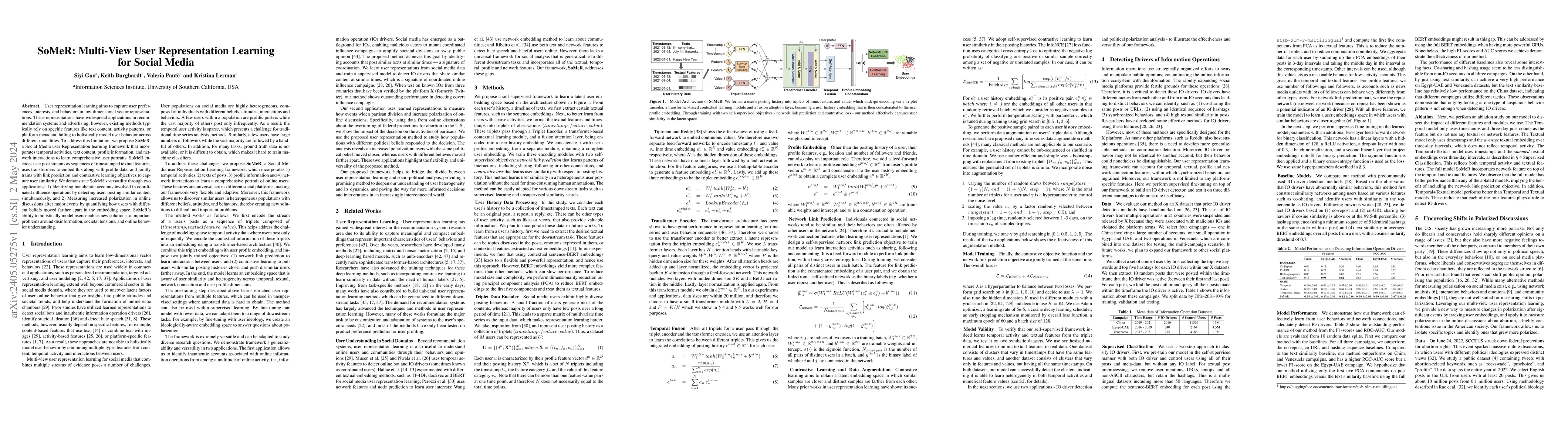Thumbnail for SoMeR: Multi-View User Representation Learning for Social Media