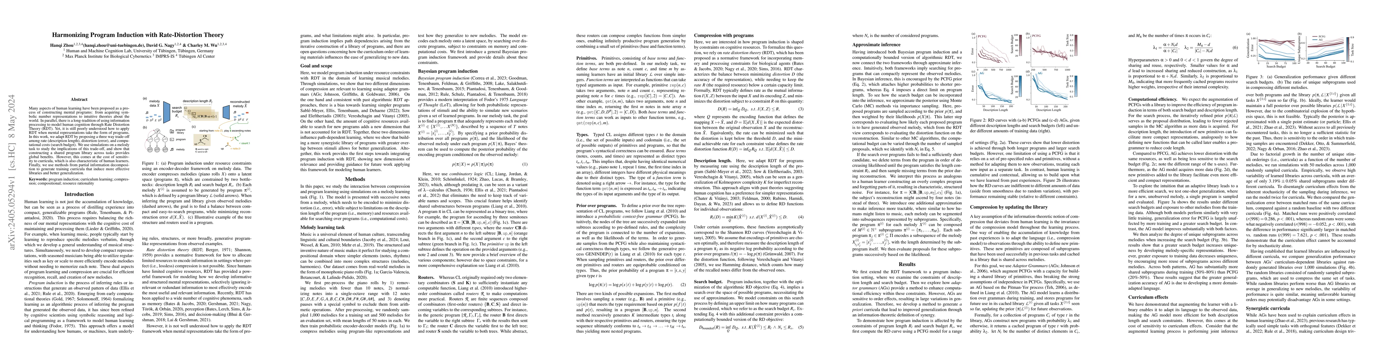 Thumbnail for Harmonizing Program Induction with Rate-Distortion Theory
