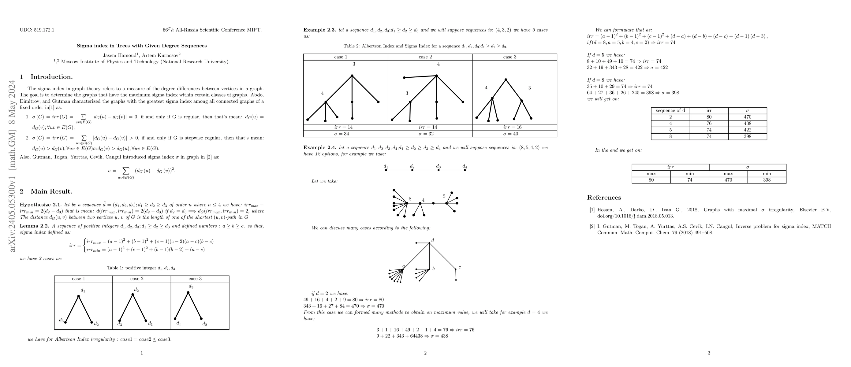 Thumbnail for Sigma index in Trees with Given Degree Sequences