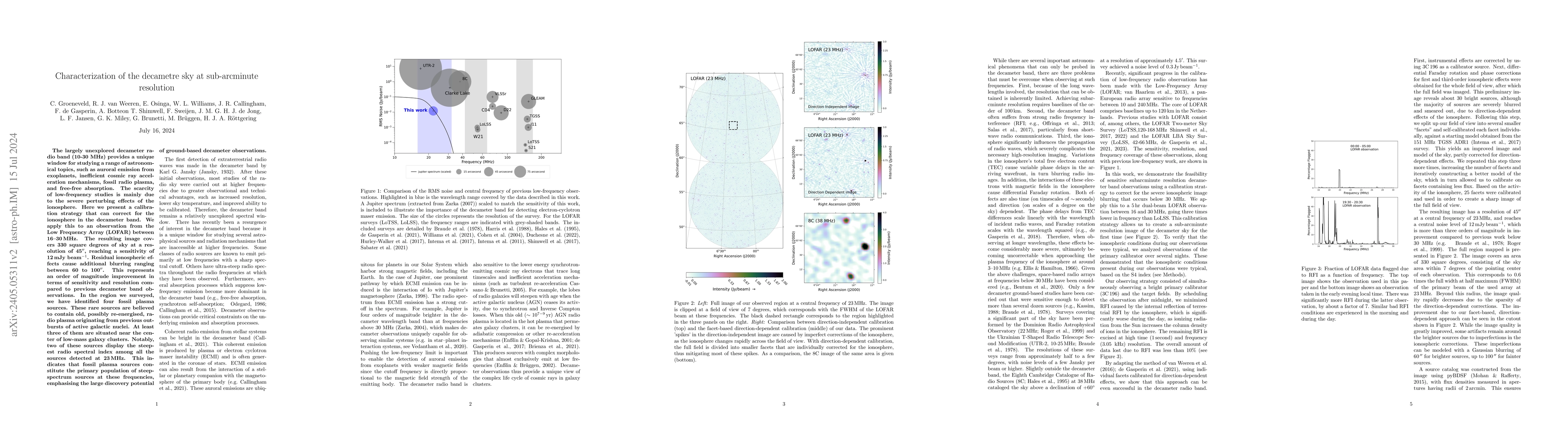 Thumbnail for Characterization of the decametre sky at subarcminute resolution