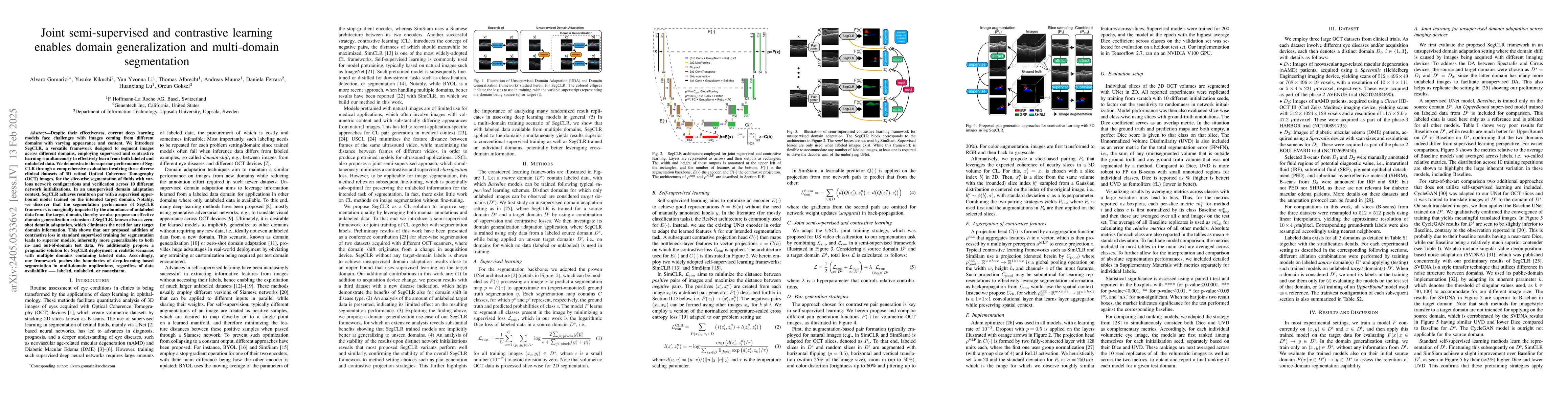 Thumbnail for Joint semi-supervised and contrastive learning enables zero-shot
  domain-adaptation and multi-domain segmentation