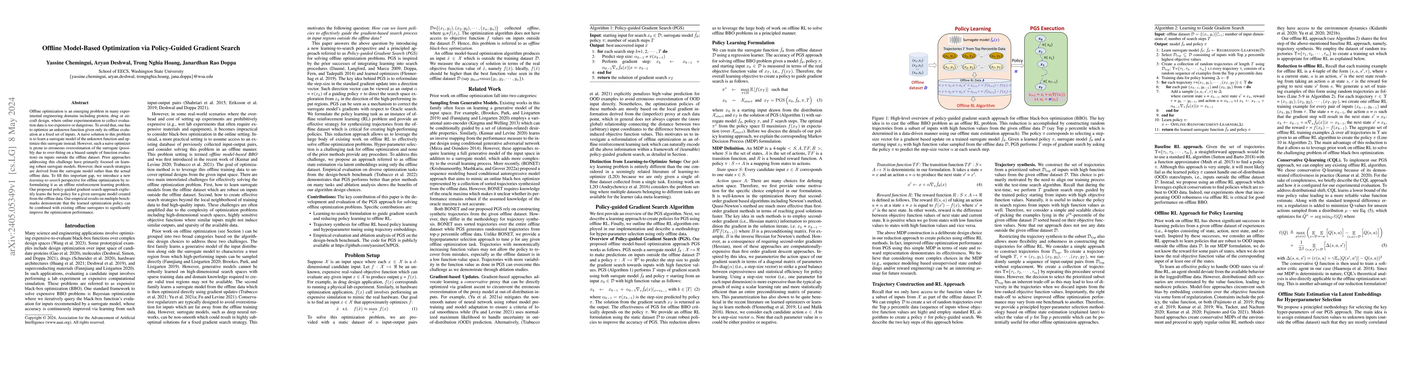 Thumbnail for Offline Model-Based Optimization via Policy-Guided Gradient Search