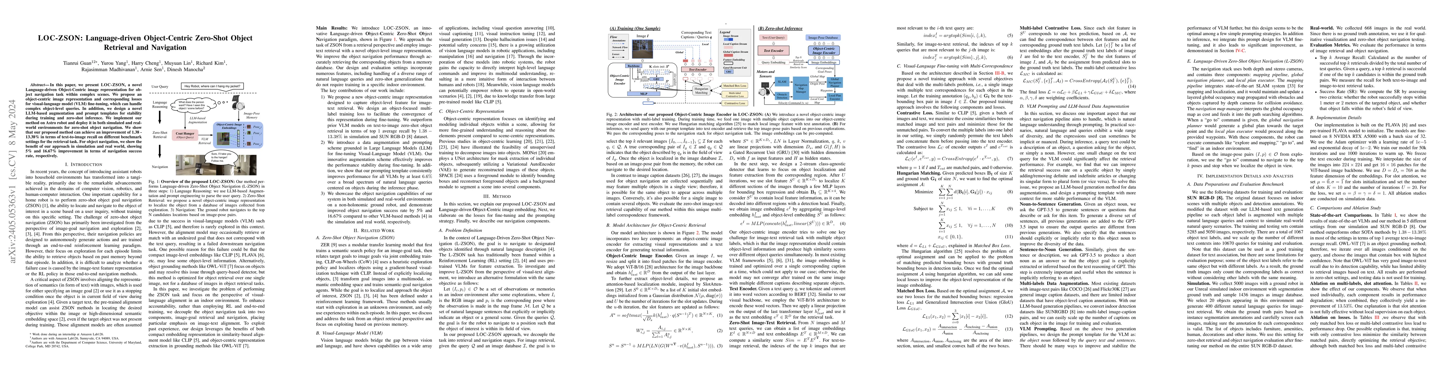 Thumbnail for LOC-ZSON: Language-driven Object-Centric Zero-Shot Object Retrieval and
  Navigation