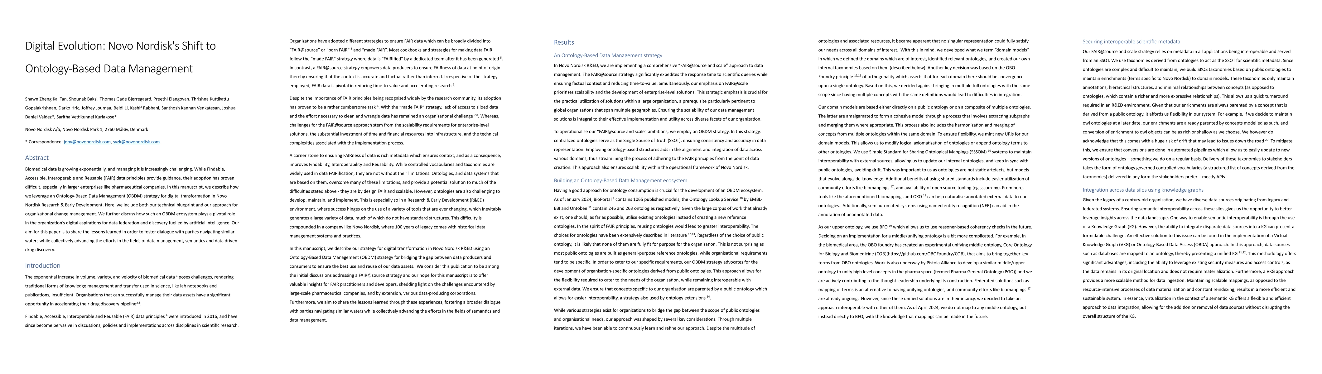Thumbnail for Digital Evolution: Novo Nordisk's Shift to Ontology-Based Data
  Management
