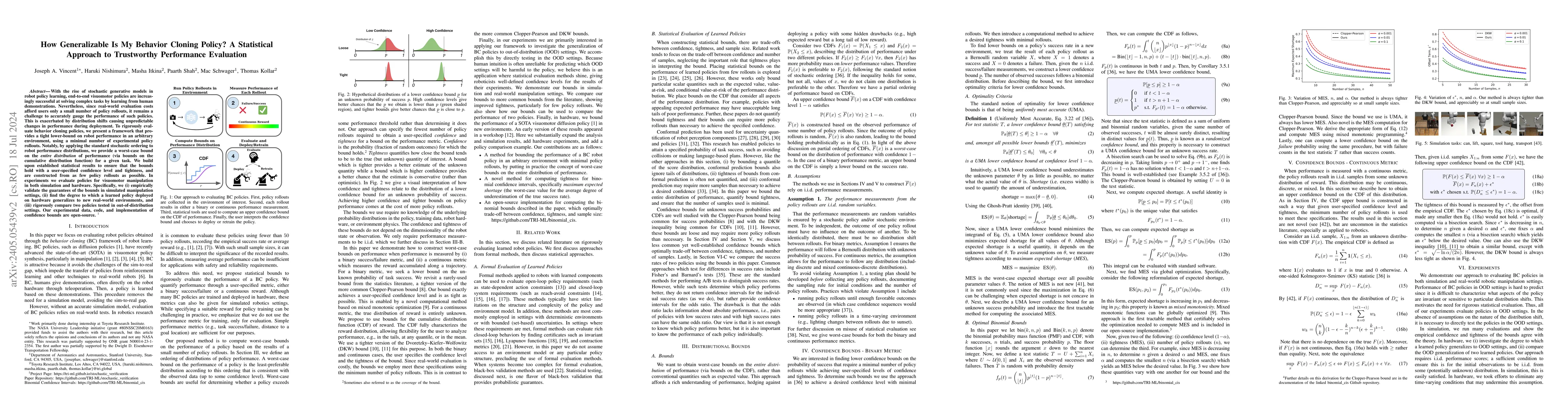 Thumbnail for How Generalizable Is My Behavior Cloning Policy? A Statistical Approach
  to Trustworthy Performance Evaluation