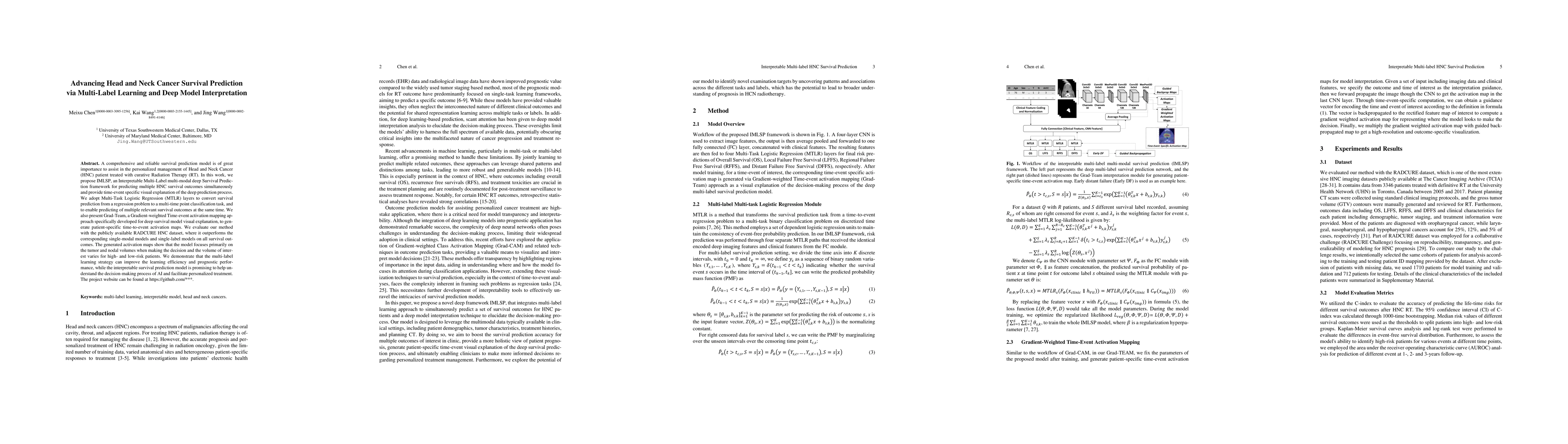 Thumbnail for Advancing Head and Neck Cancer Survival Prediction via Multi-Label
  Learning and Deep Model Interpretation