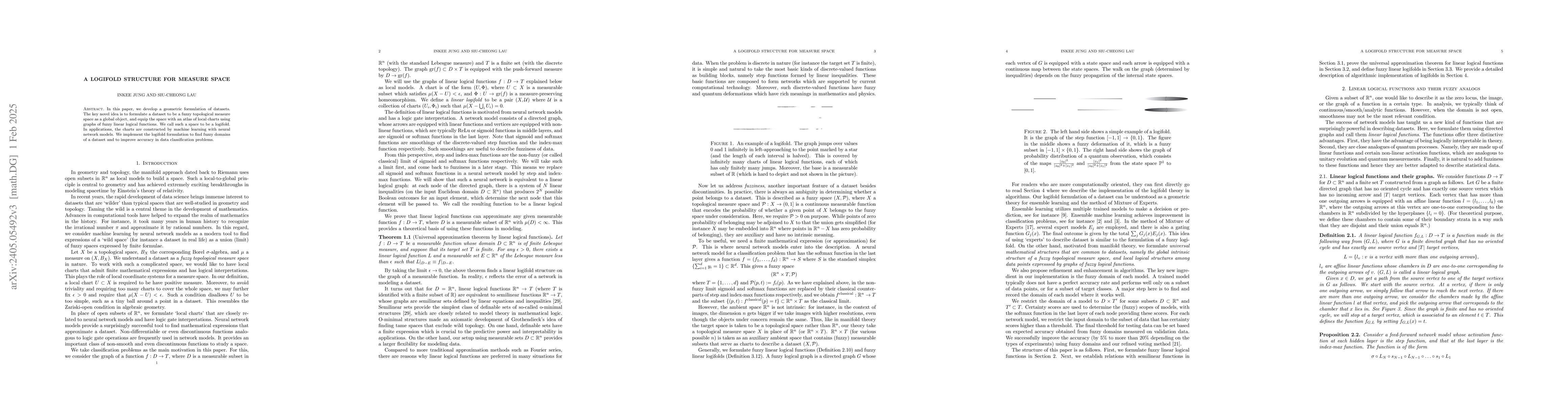 Thumbnail for A logifold structure on measure space