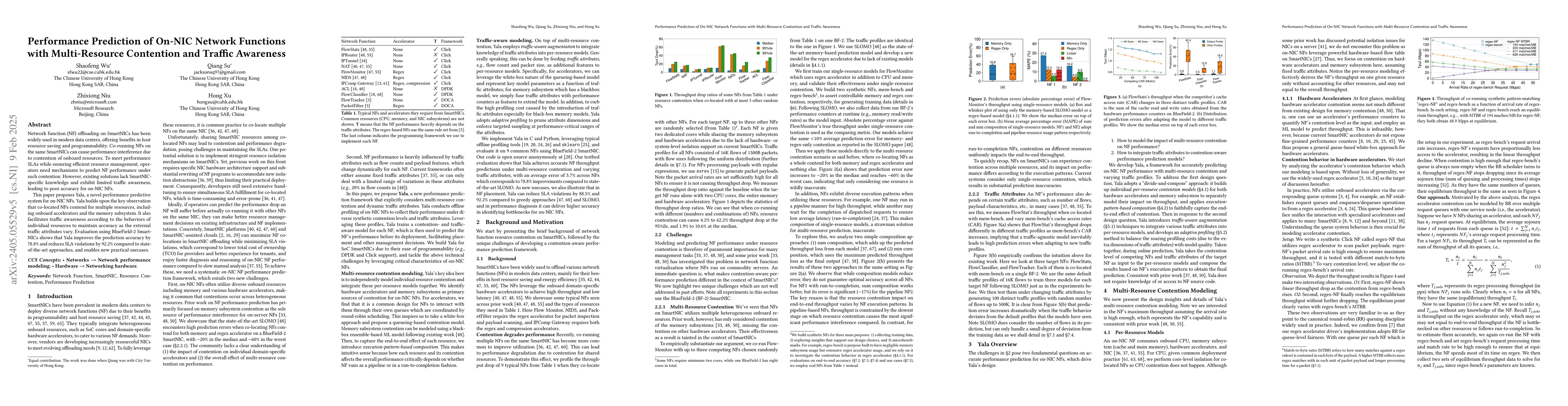Thumbnail for Tomur: Traffic-Aware Performance Prediction of On-NIC Network Functions
  with Multi-Resource Contention