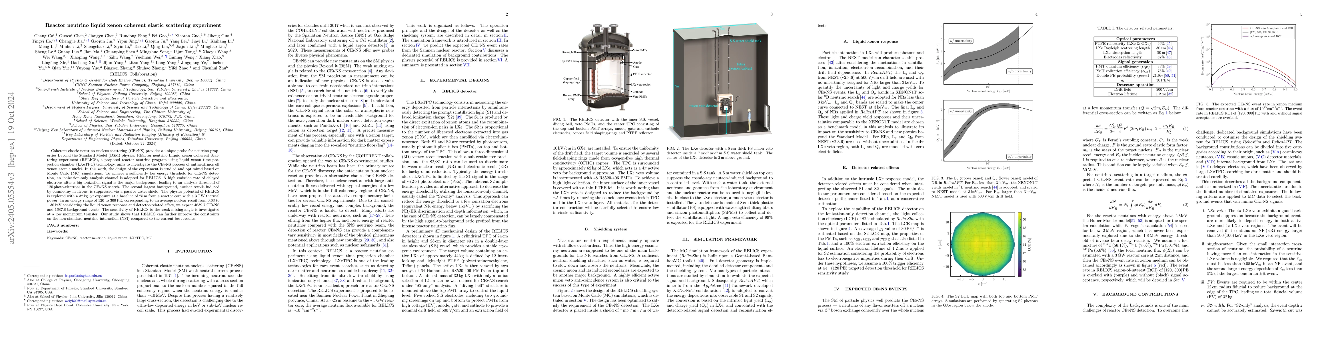 Thumbnail for RELICS: a REactor neutrino LIquid xenon Coherent elastic Scattering
  experiment