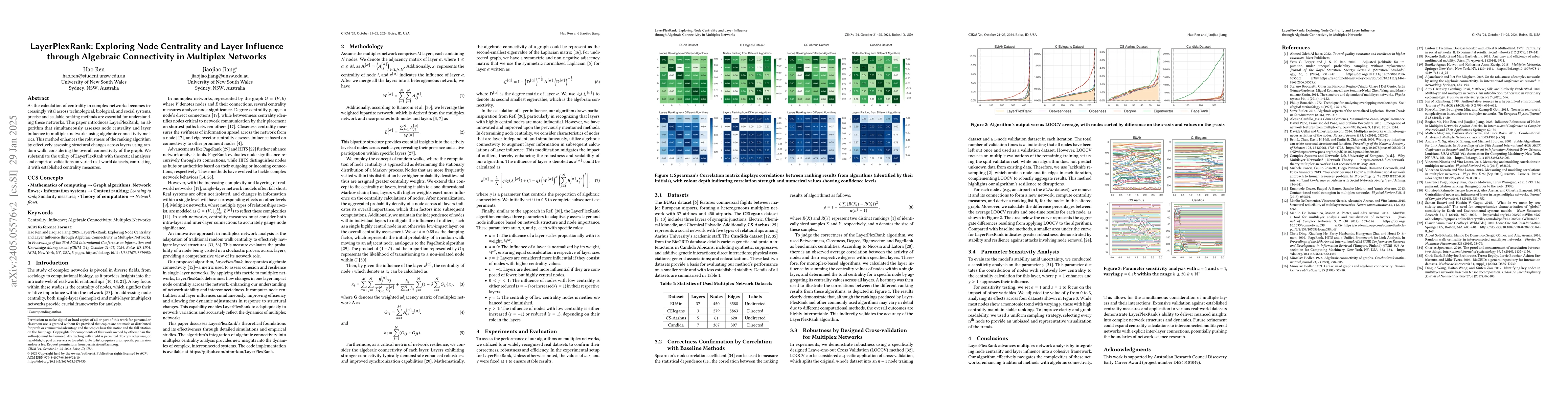 Thumbnail for LayerPlexRank: Exploring Node Centrality and Layer Influence through
  Algebraic Connectivity in Multiplex Networks