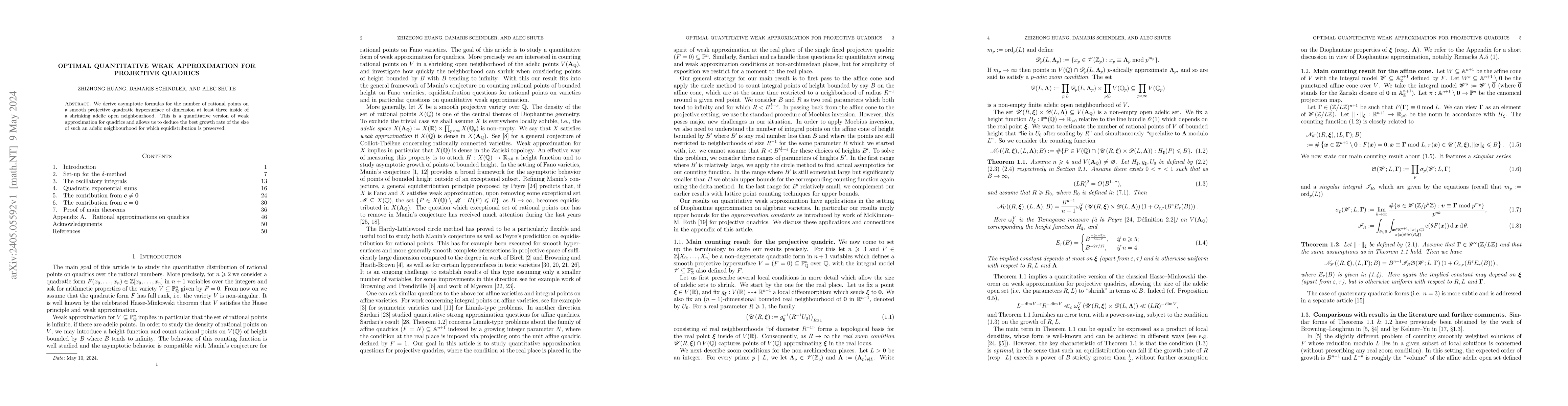 Thumbnail for Optimal quantitative weak approximation for projective quadrics