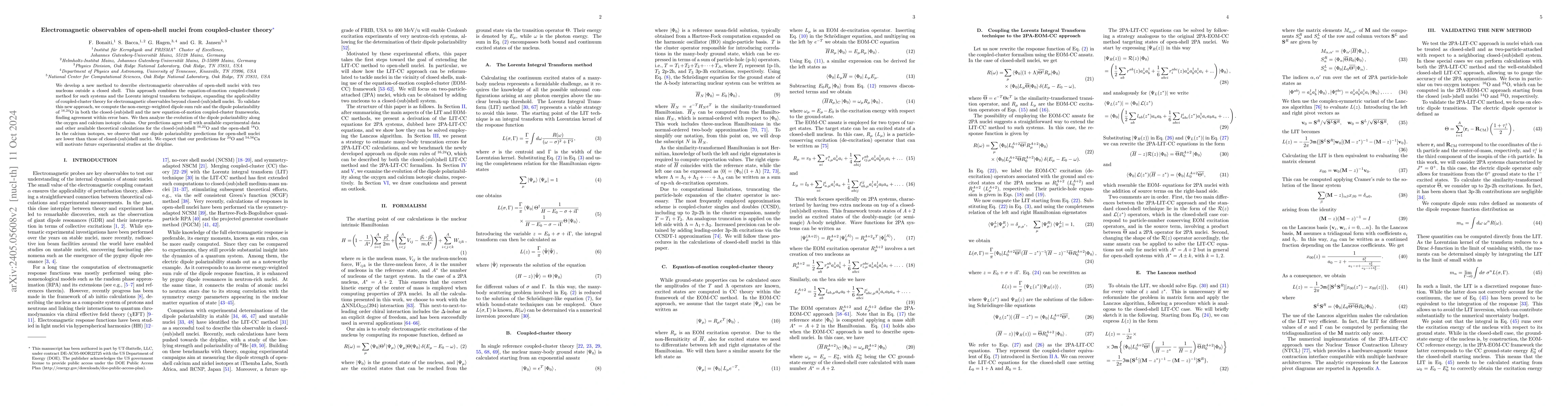 Thumbnail for Electromagnetic observables of open-shell nuclei from coupled-cluster
  theory